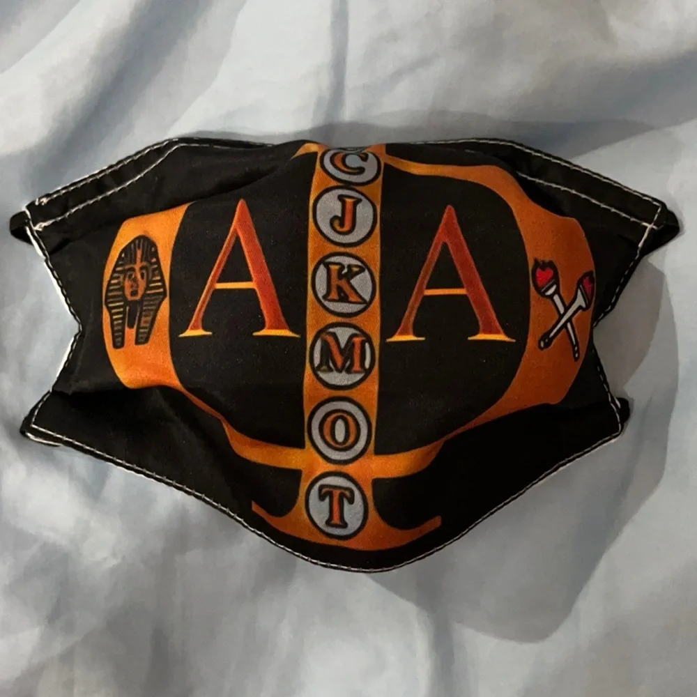 6/$20 NEW Alpha Phi Alpha adjustable face mask